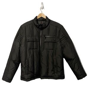 Kenneth Cole Men’s Black Puffer Jacket Down Insulated